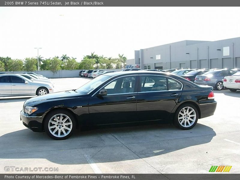 Jet Black / Black/Black 2005 BMW 7 Series 745Li Sedan