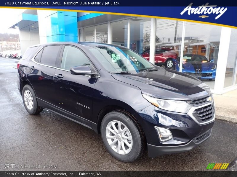 Midnight Blue Metallic / Jet Black 2020 Chevrolet Equinox LT AWD