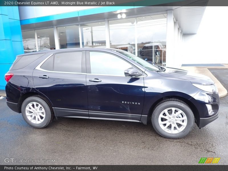 Midnight Blue Metallic / Jet Black 2020 Chevrolet Equinox LT AWD