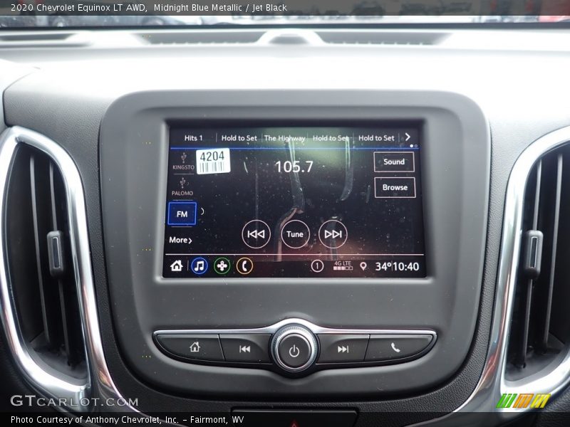 Midnight Blue Metallic / Jet Black 2020 Chevrolet Equinox LT AWD