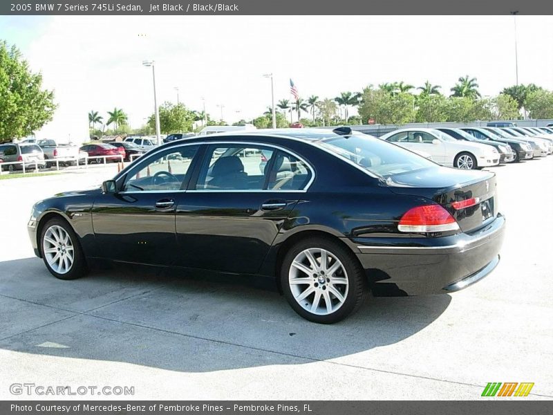 Jet Black / Black/Black 2005 BMW 7 Series 745Li Sedan