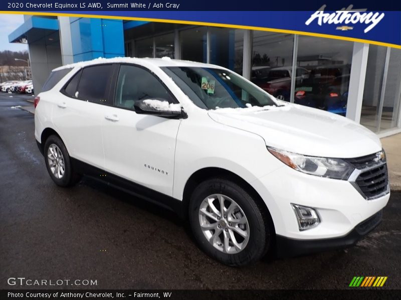 Summit White / Ash Gray 2020 Chevrolet Equinox LS AWD