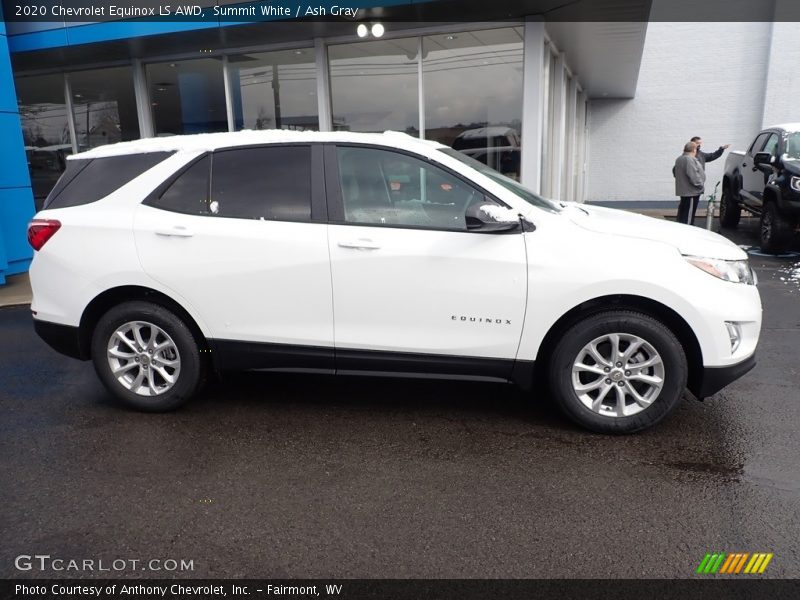 Summit White / Ash Gray 2020 Chevrolet Equinox LS AWD