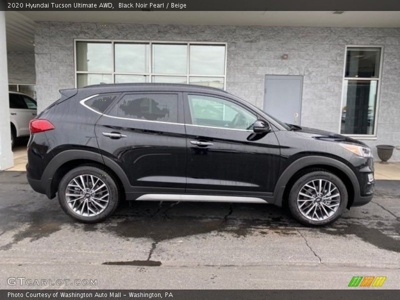 Black Noir Pearl / Beige 2020 Hyundai Tucson Ultimate AWD