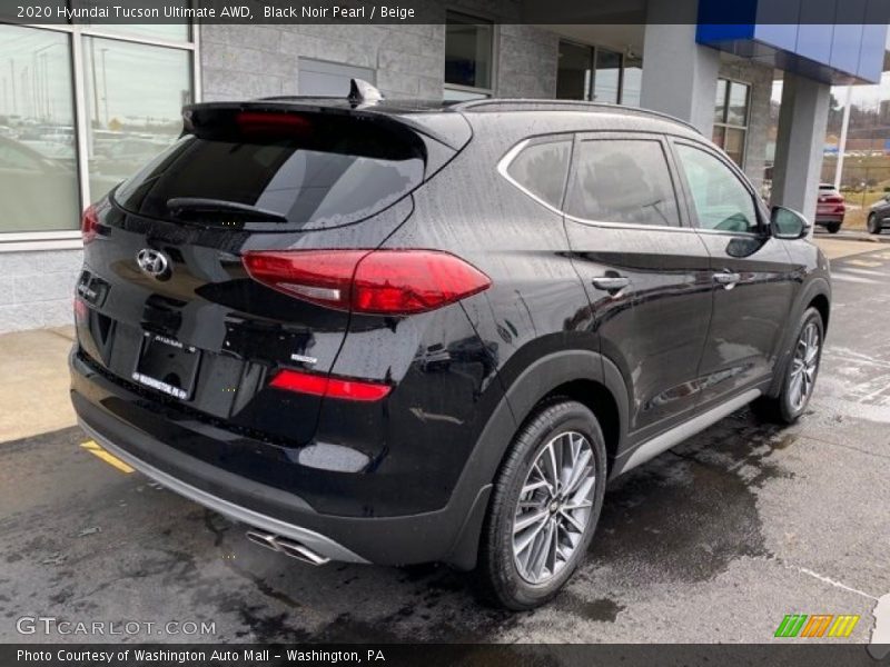 Black Noir Pearl / Beige 2020 Hyundai Tucson Ultimate AWD