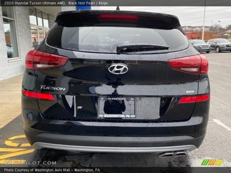 Black Noir Pearl / Beige 2020 Hyundai Tucson Ultimate AWD