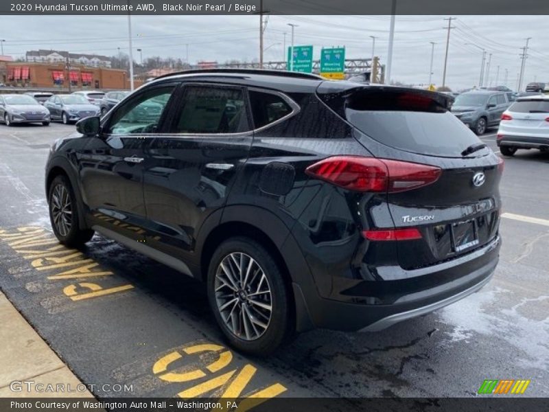 Black Noir Pearl / Beige 2020 Hyundai Tucson Ultimate AWD