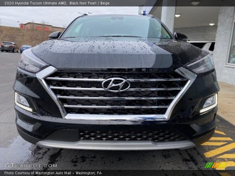 Black Noir Pearl / Beige 2020 Hyundai Tucson Ultimate AWD