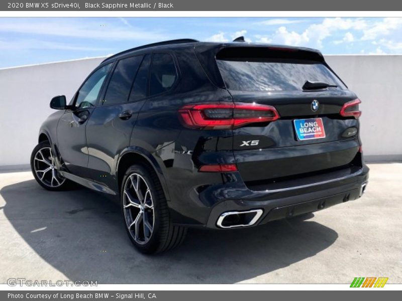 Black Sapphire Metallic / Black 2020 BMW X5 sDrive40i