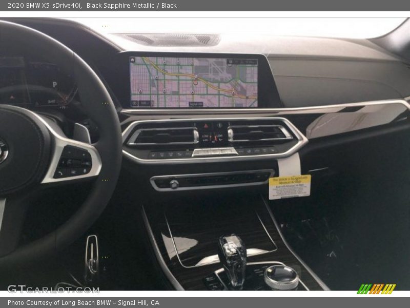 Black Sapphire Metallic / Black 2020 BMW X5 sDrive40i