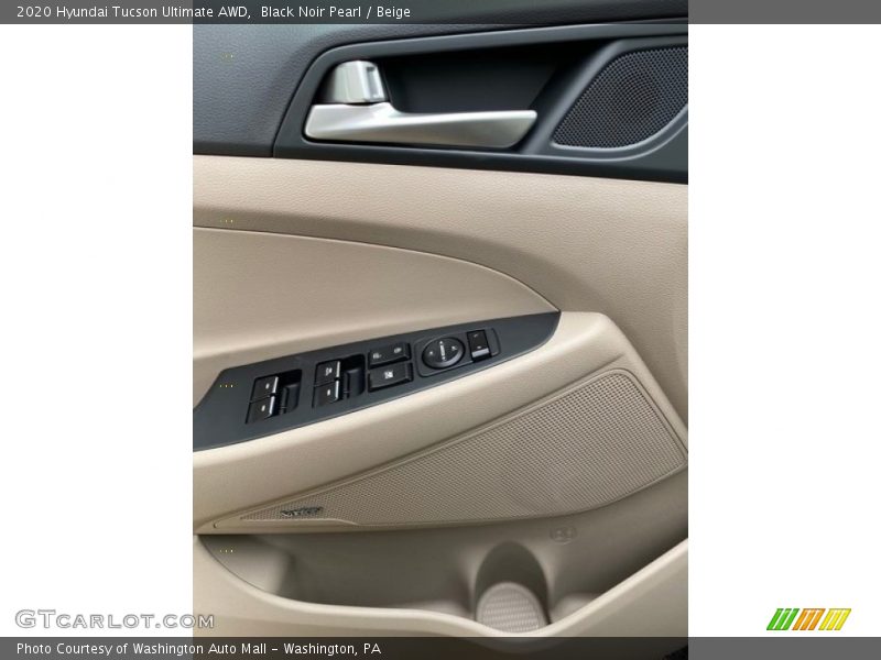 Black Noir Pearl / Beige 2020 Hyundai Tucson Ultimate AWD