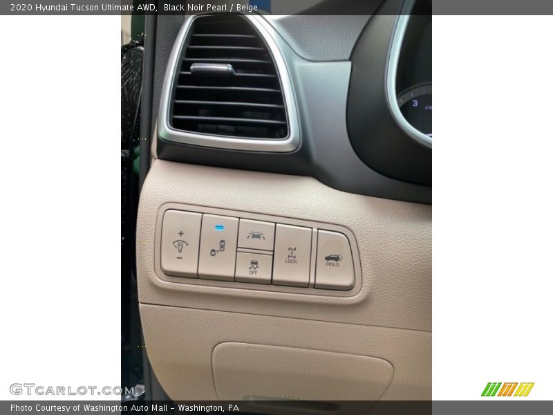 Black Noir Pearl / Beige 2020 Hyundai Tucson Ultimate AWD