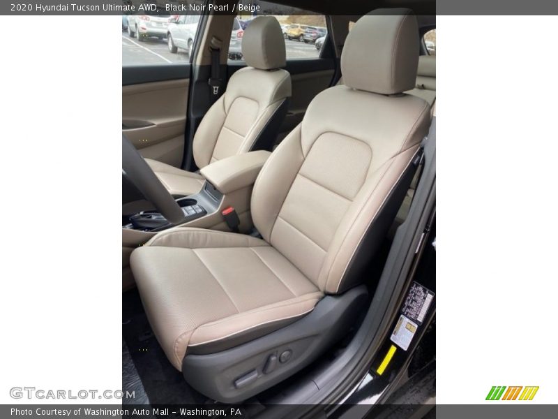 Black Noir Pearl / Beige 2020 Hyundai Tucson Ultimate AWD