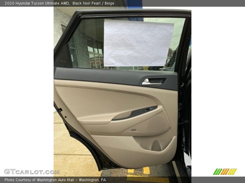 Black Noir Pearl / Beige 2020 Hyundai Tucson Ultimate AWD