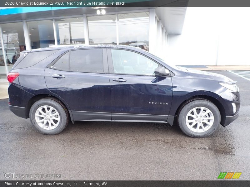 Midnight Blue Metallic / Jet Black 2020 Chevrolet Equinox LS AWD