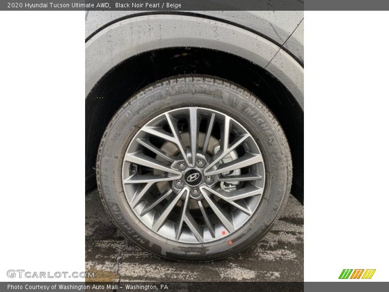 Black Noir Pearl / Beige 2020 Hyundai Tucson Ultimate AWD