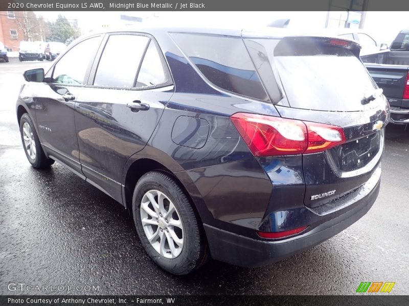 Midnight Blue Metallic / Jet Black 2020 Chevrolet Equinox LS AWD