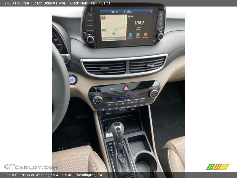 Black Noir Pearl / Beige 2020 Hyundai Tucson Ultimate AWD