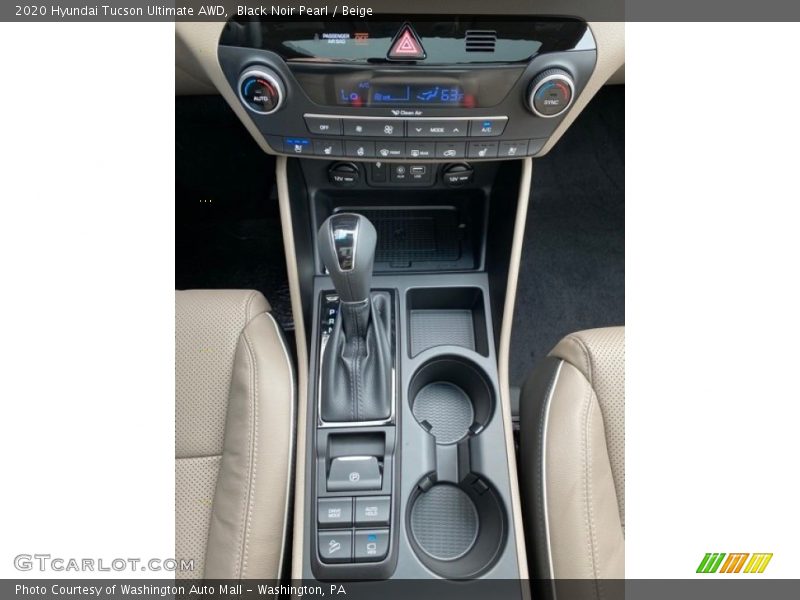Black Noir Pearl / Beige 2020 Hyundai Tucson Ultimate AWD