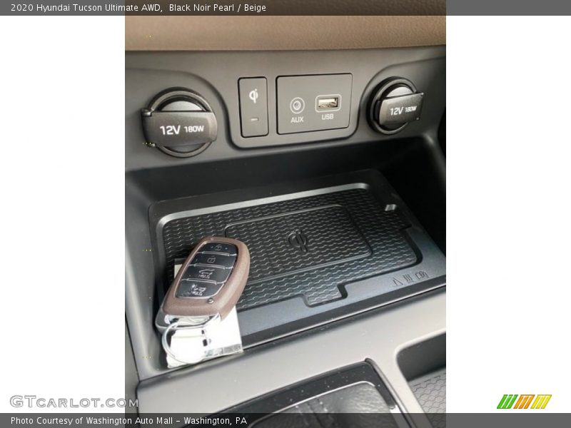 Black Noir Pearl / Beige 2020 Hyundai Tucson Ultimate AWD