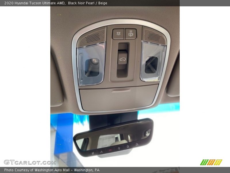 Black Noir Pearl / Beige 2020 Hyundai Tucson Ultimate AWD