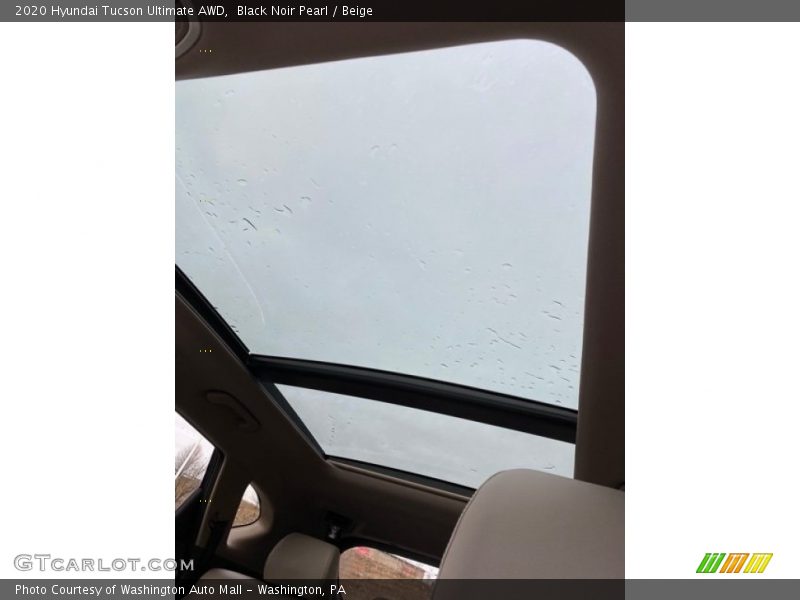 Black Noir Pearl / Beige 2020 Hyundai Tucson Ultimate AWD