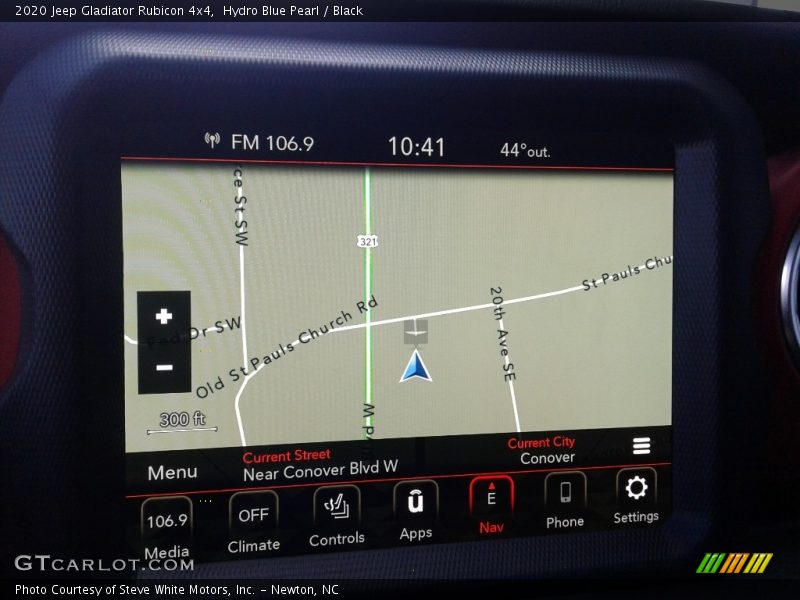 Navigation of 2020 Gladiator Rubicon 4x4