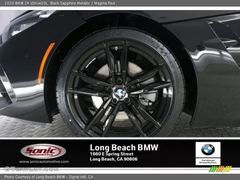 Black Sapphire Metallic / Magma Red 2020 BMW Z4 sDrive30i