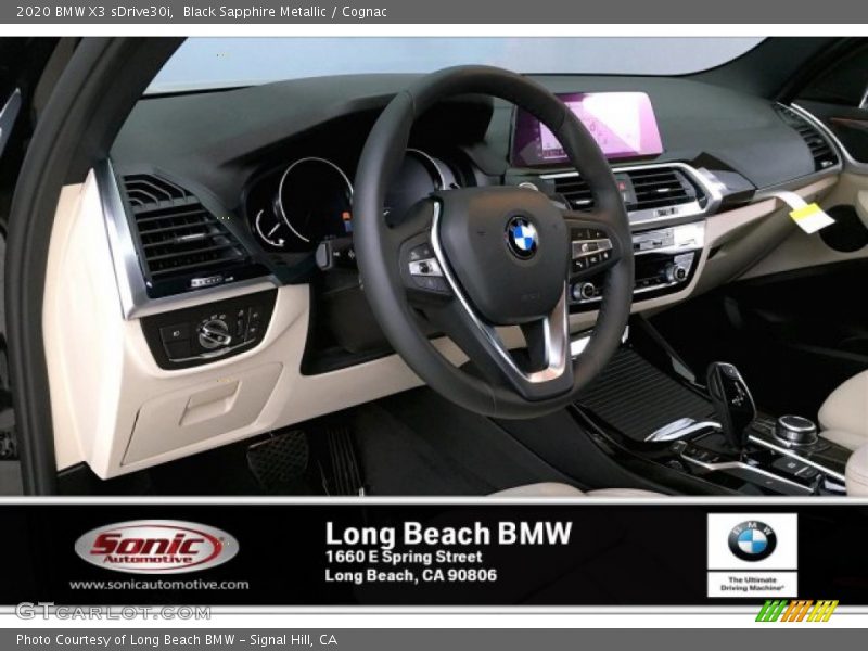 Black Sapphire Metallic / Cognac 2020 BMW X3 sDrive30i