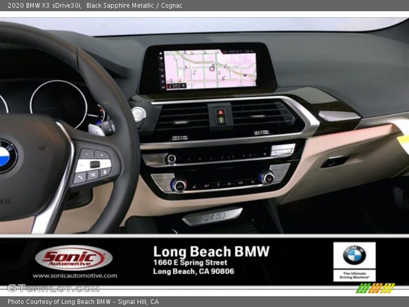 Black Sapphire Metallic / Cognac 2020 BMW X3 sDrive30i
