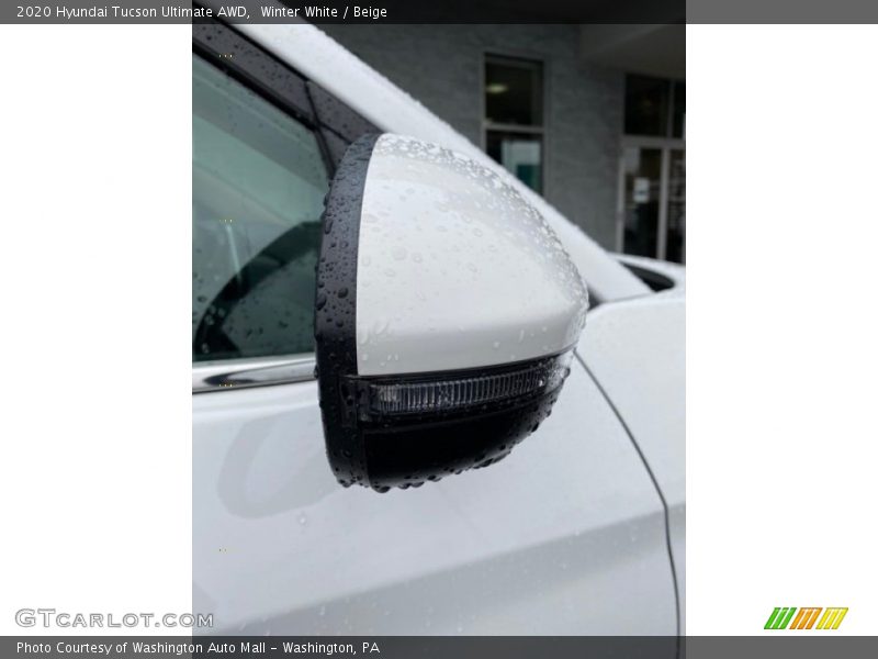 Winter White / Beige 2020 Hyundai Tucson Ultimate AWD