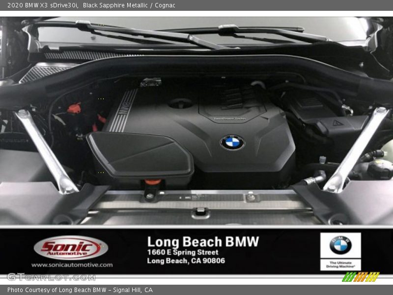 Black Sapphire Metallic / Cognac 2020 BMW X3 sDrive30i
