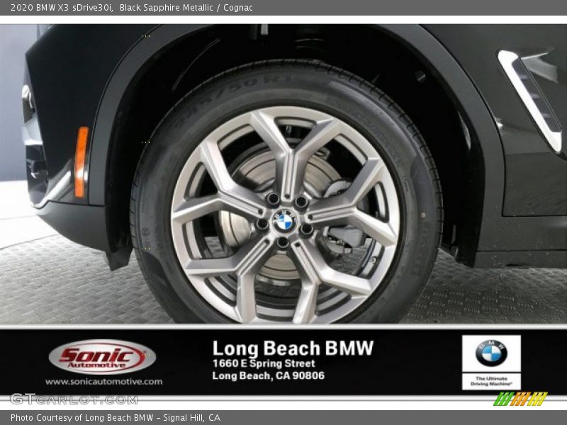 Black Sapphire Metallic / Cognac 2020 BMW X3 sDrive30i