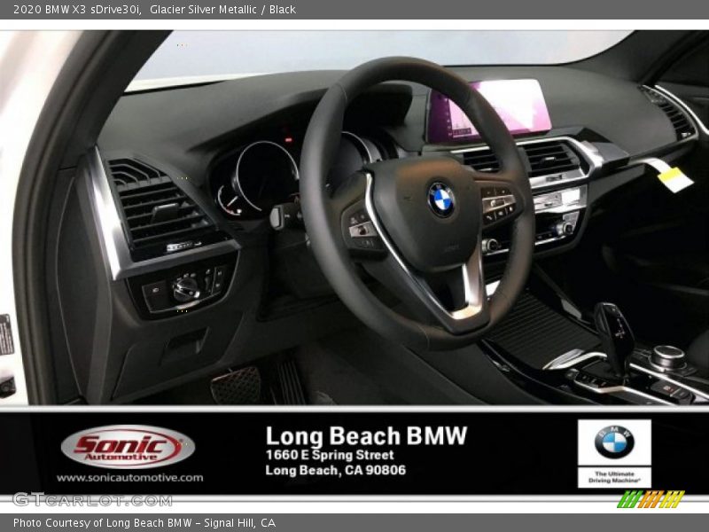 Glacier Silver Metallic / Black 2020 BMW X3 sDrive30i