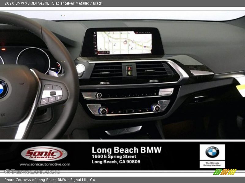 Glacier Silver Metallic / Black 2020 BMW X3 sDrive30i