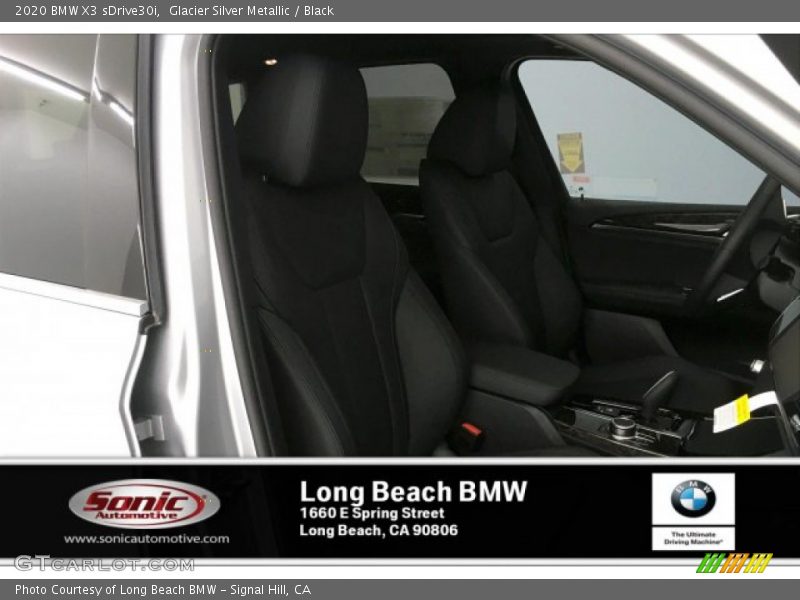 Glacier Silver Metallic / Black 2020 BMW X3 sDrive30i