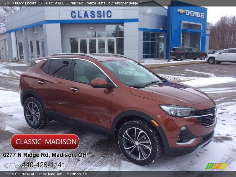 Burnished Bronze Metallic / Whisper Beige 2020 Buick Encore GX Select AWD