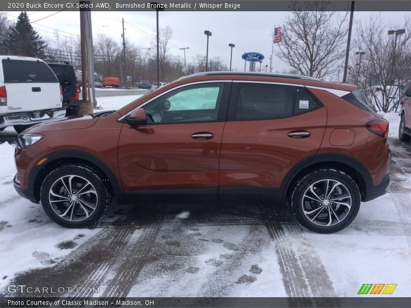  2020 Encore GX Select AWD Burnished Bronze Metallic