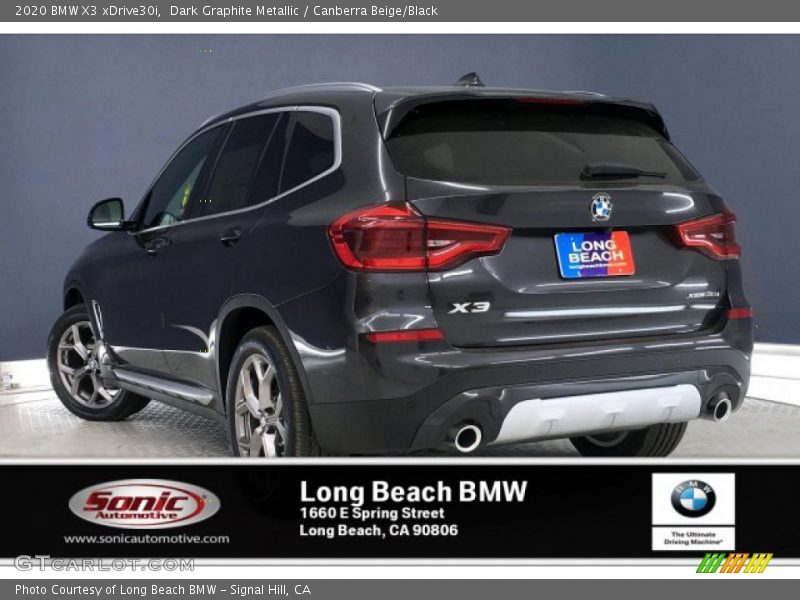 Dark Graphite Metallic / Canberra Beige/Black 2020 BMW X3 xDrive30i