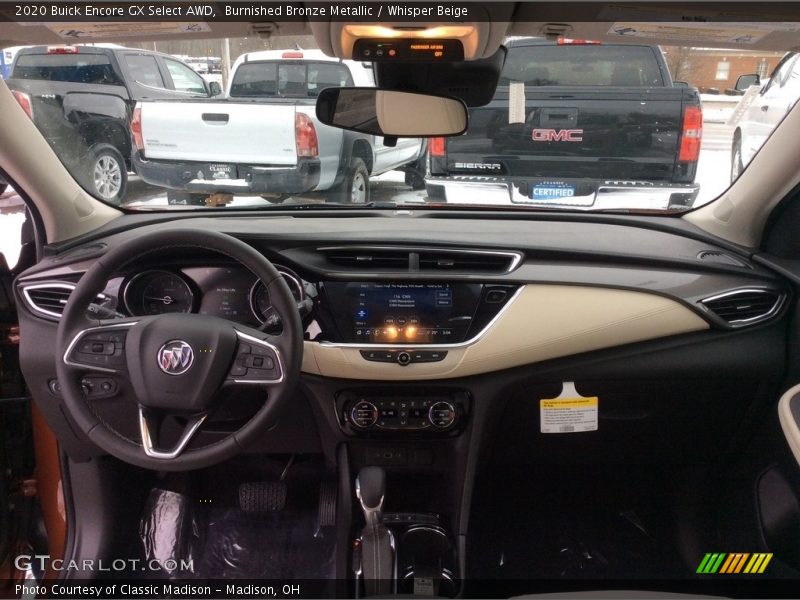 Dashboard of 2020 Encore GX Select AWD
