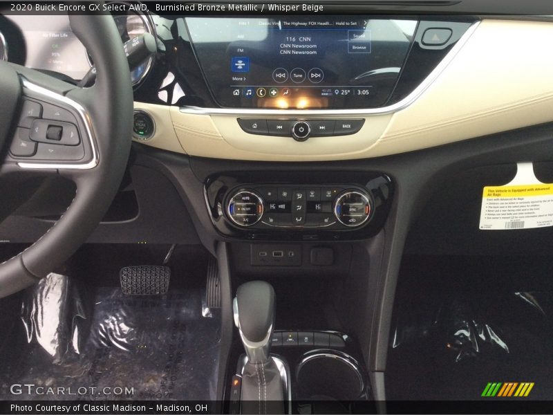 Dashboard of 2020 Encore GX Select AWD