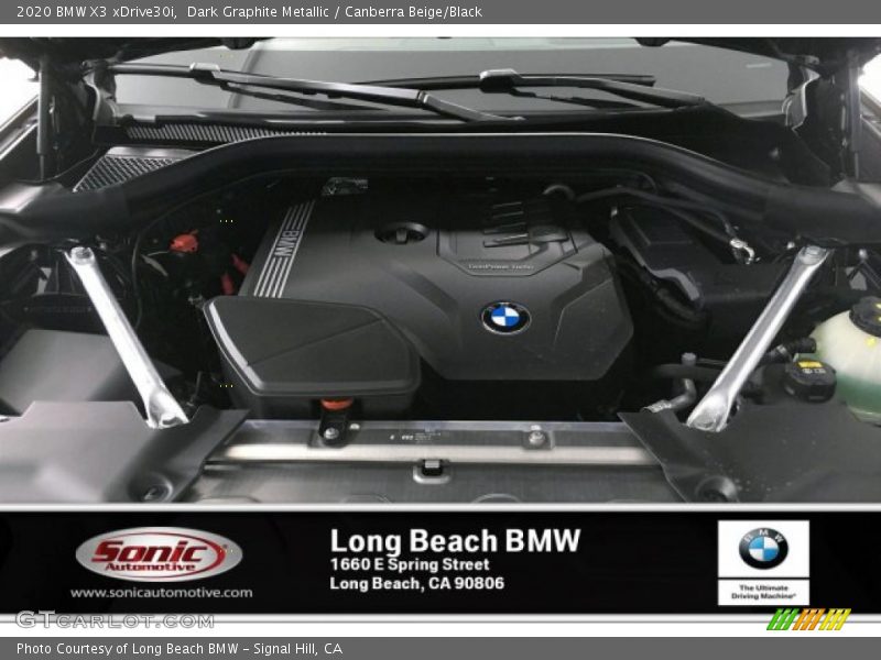 Dark Graphite Metallic / Canberra Beige/Black 2020 BMW X3 xDrive30i