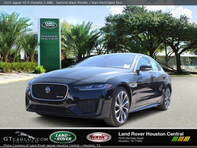 Santorini Black Metallic / Mars Red/Flame Red 2020 Jaguar XE R-Dynamic S AWD