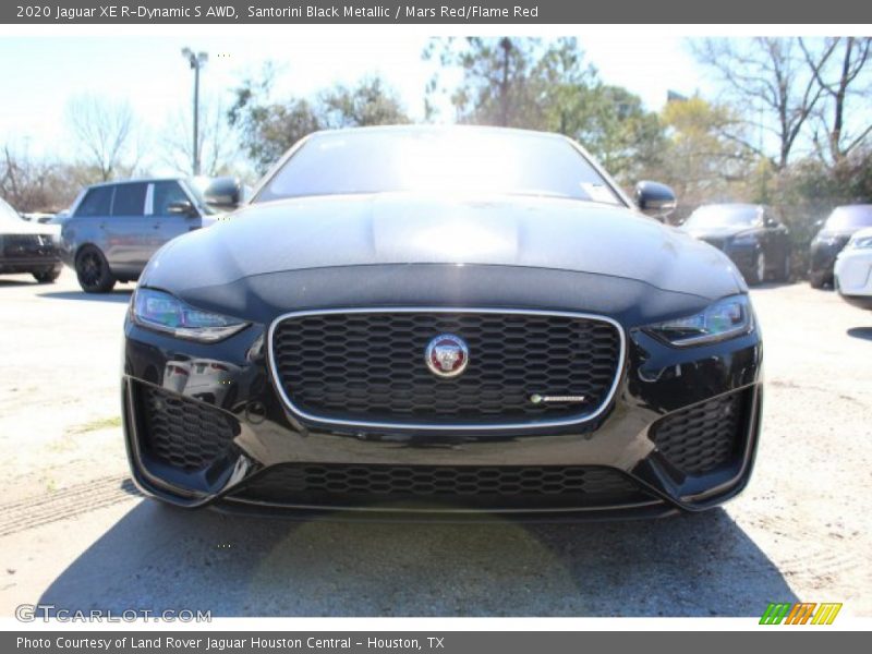 Santorini Black Metallic / Mars Red/Flame Red 2020 Jaguar XE R-Dynamic S AWD