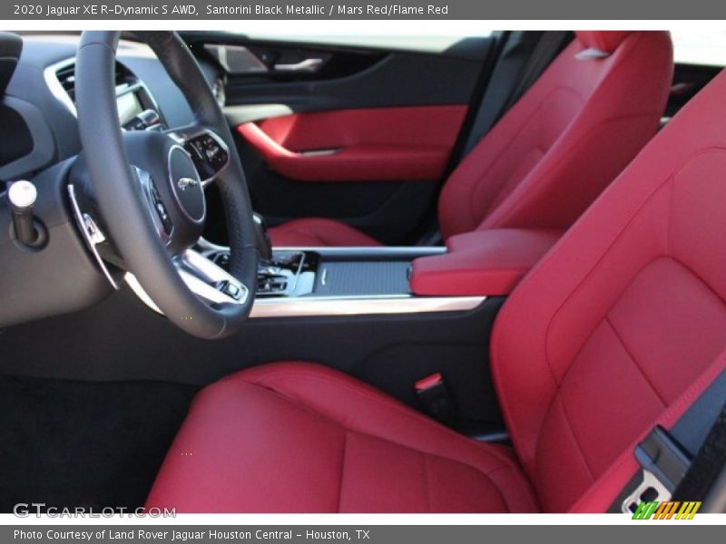 Santorini Black Metallic / Mars Red/Flame Red 2020 Jaguar XE R-Dynamic S AWD