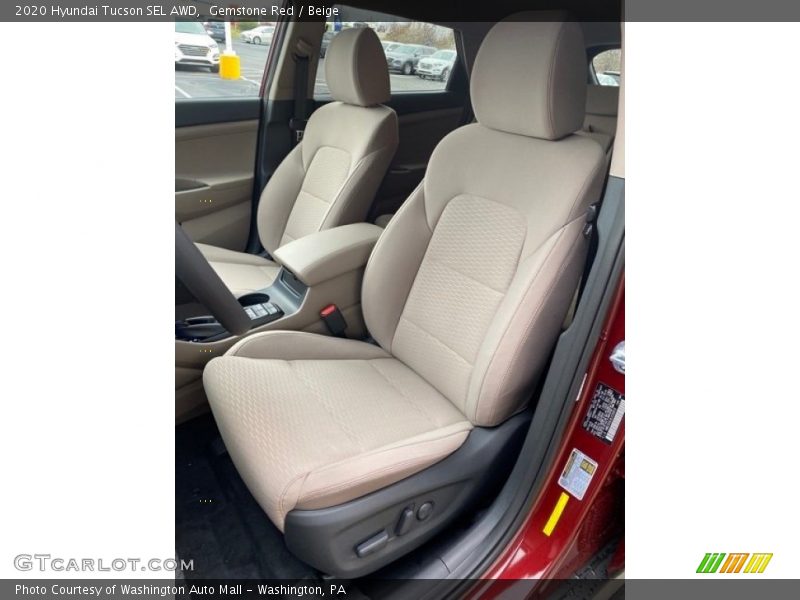 Gemstone Red / Beige 2020 Hyundai Tucson SEL AWD