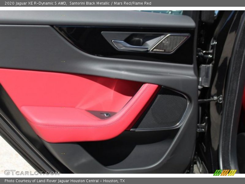 Santorini Black Metallic / Mars Red/Flame Red 2020 Jaguar XE R-Dynamic S AWD
