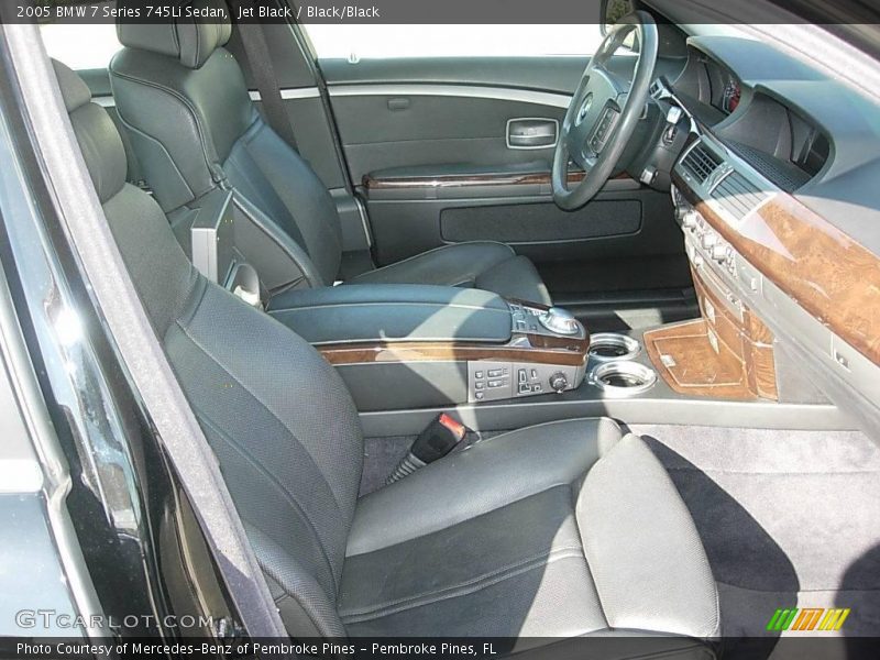 Jet Black / Black/Black 2005 BMW 7 Series 745Li Sedan