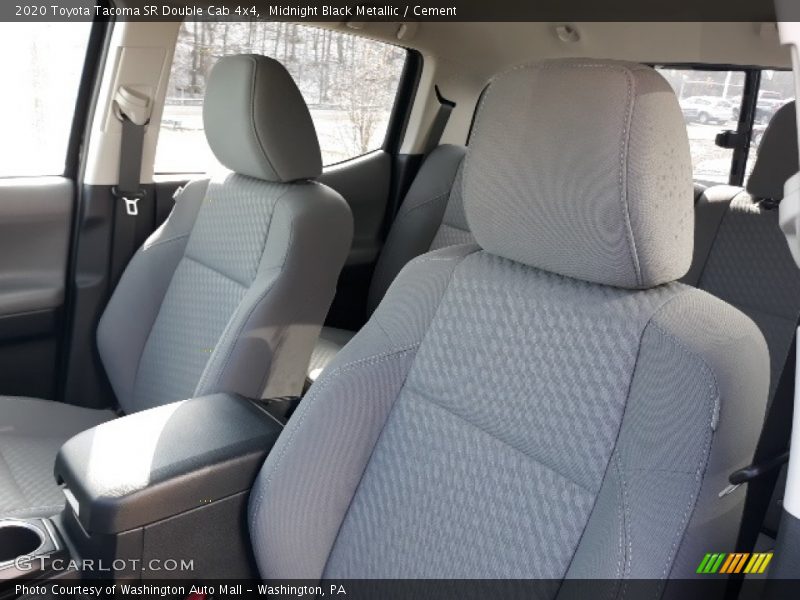 Midnight Black Metallic / Cement 2020 Toyota Tacoma SR Double Cab 4x4