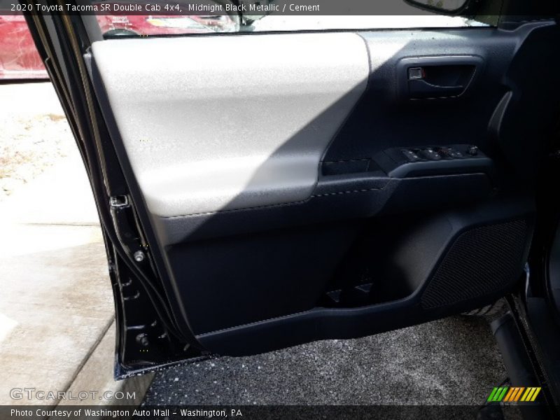 Midnight Black Metallic / Cement 2020 Toyota Tacoma SR Double Cab 4x4